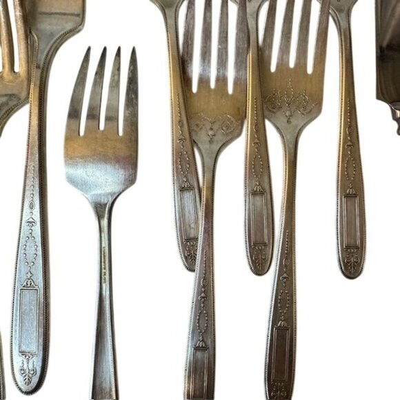 Silverplated Stainless Steel Flatware Set 27-Piece Service For Six - Picture 11 of 13